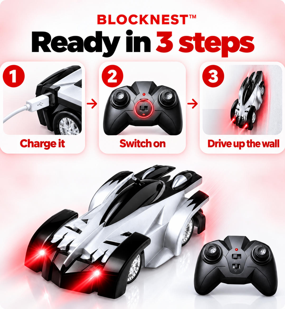 BlockNest GRAVIX RC Hyper Car
